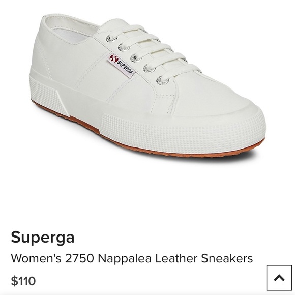 Superga Shoes - Women’s white leather superga sneakers size 39
